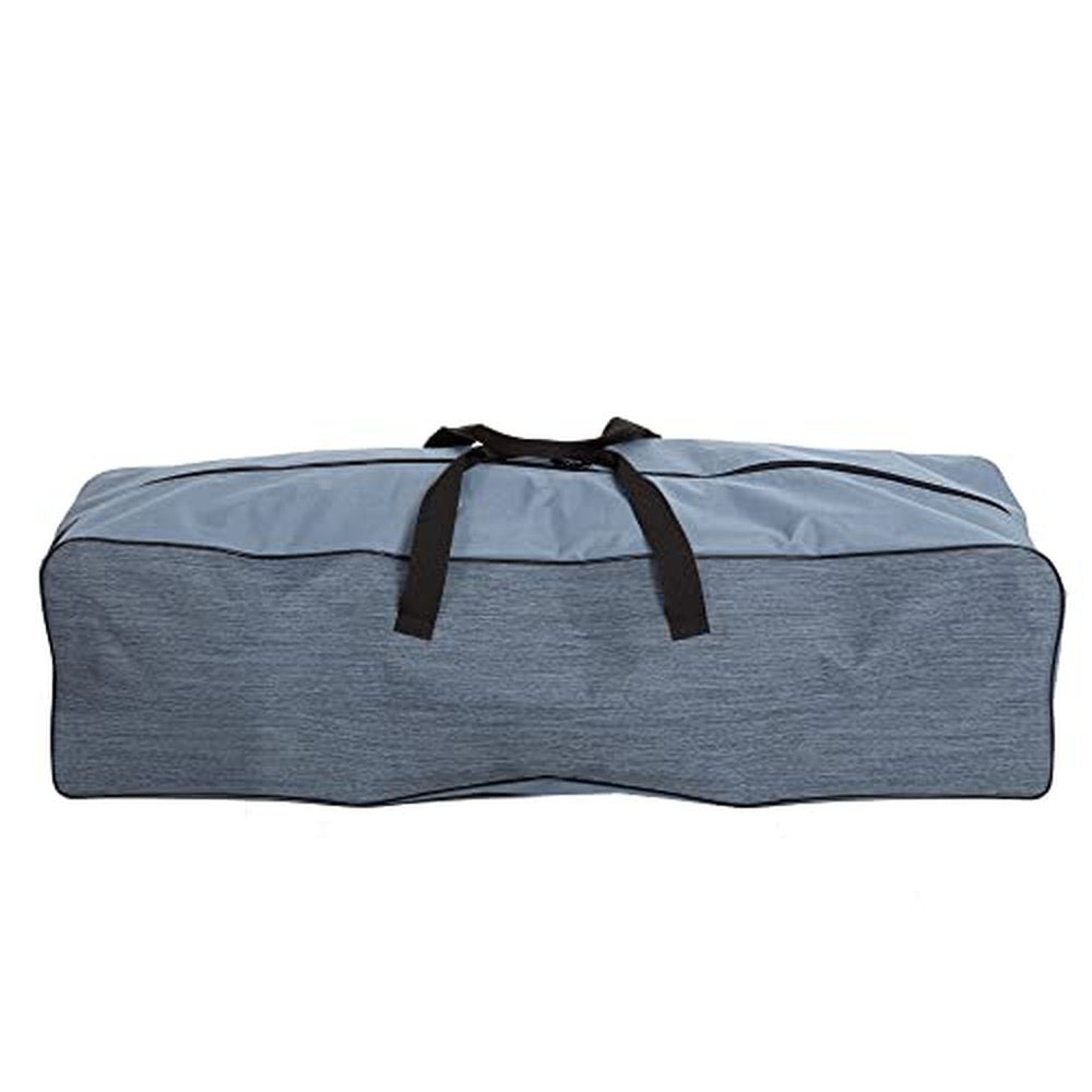 MacSports Heated Cushion Folding Lounge Chair for Patio, Camping, and Outdoor Activities - Teal