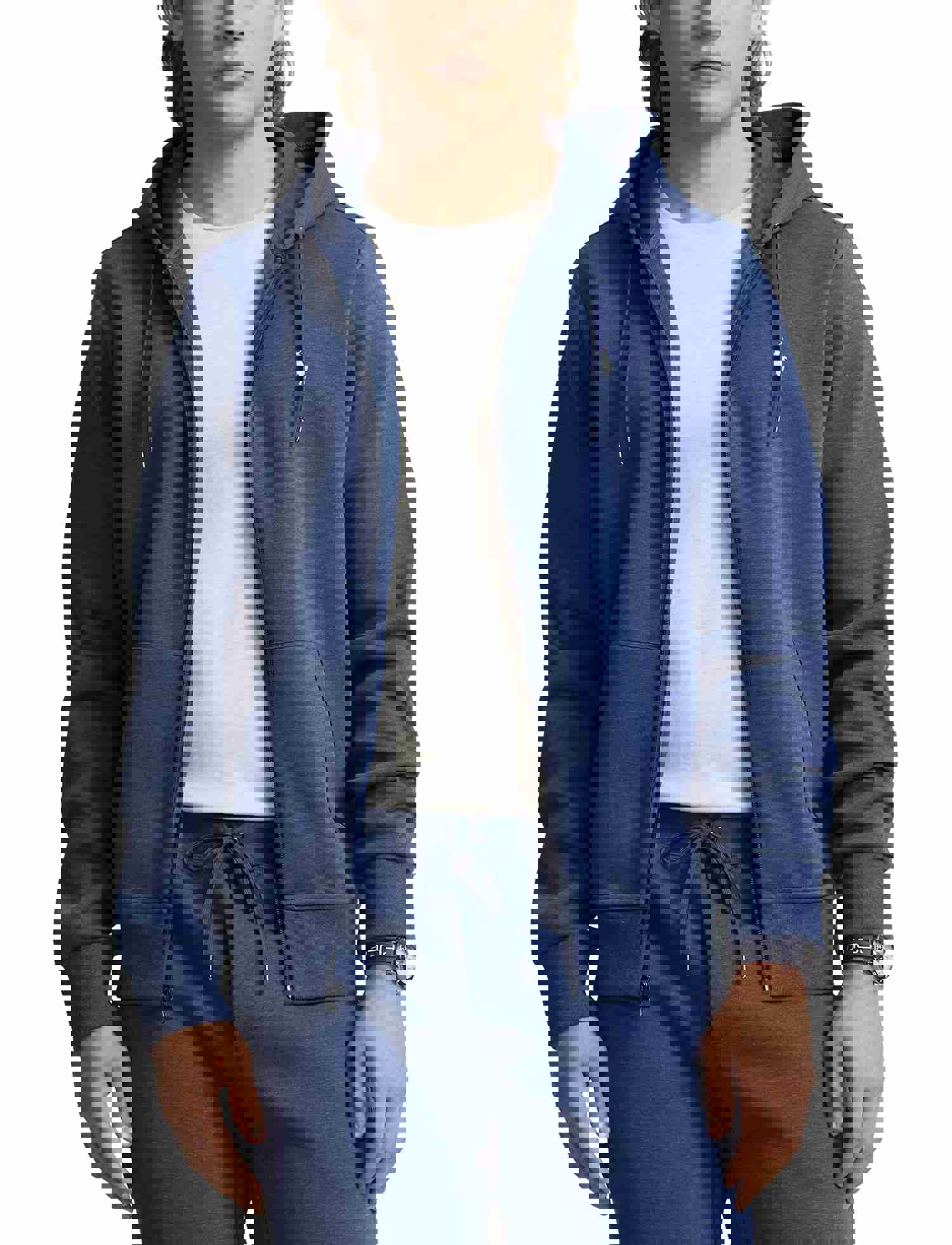 Polo Ralph Lauren Mens Hoodie - Double Knit Full Zip Hoodie