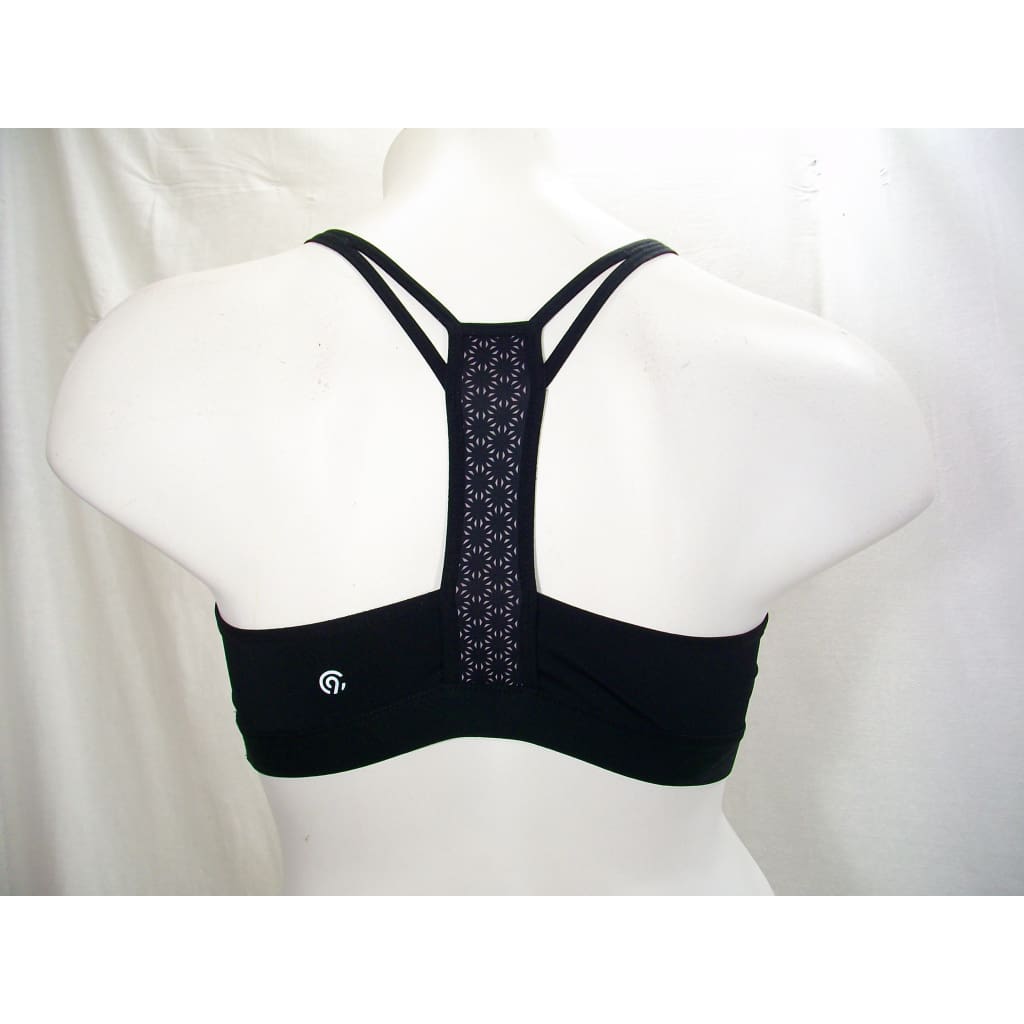 Champion N9687 C9 Strappy Front Cami Wire Free Sports Bra - Medium Black Print