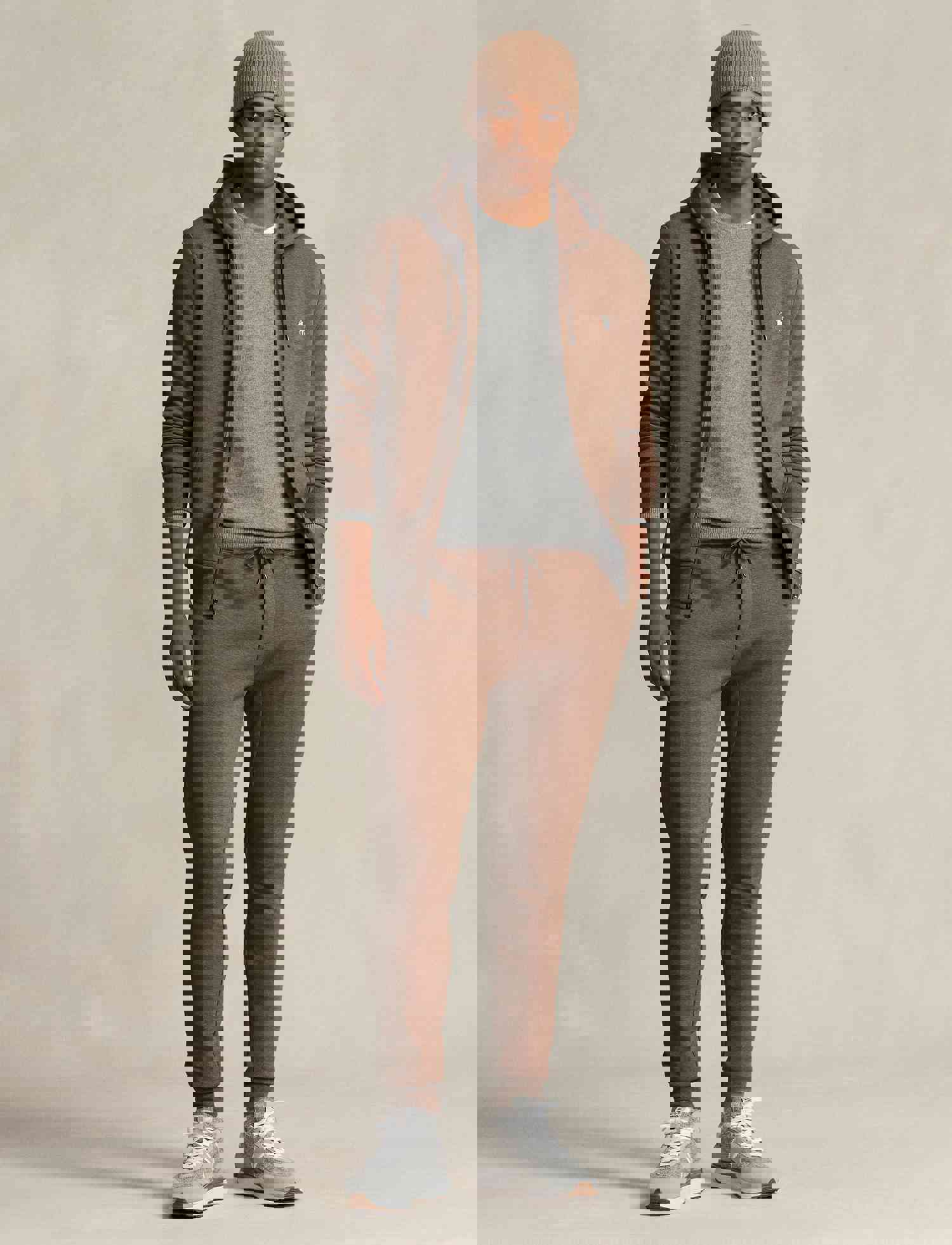 Polo Ralph Lauren Mens Hoodie - Double Knit Full Zip Hoodie