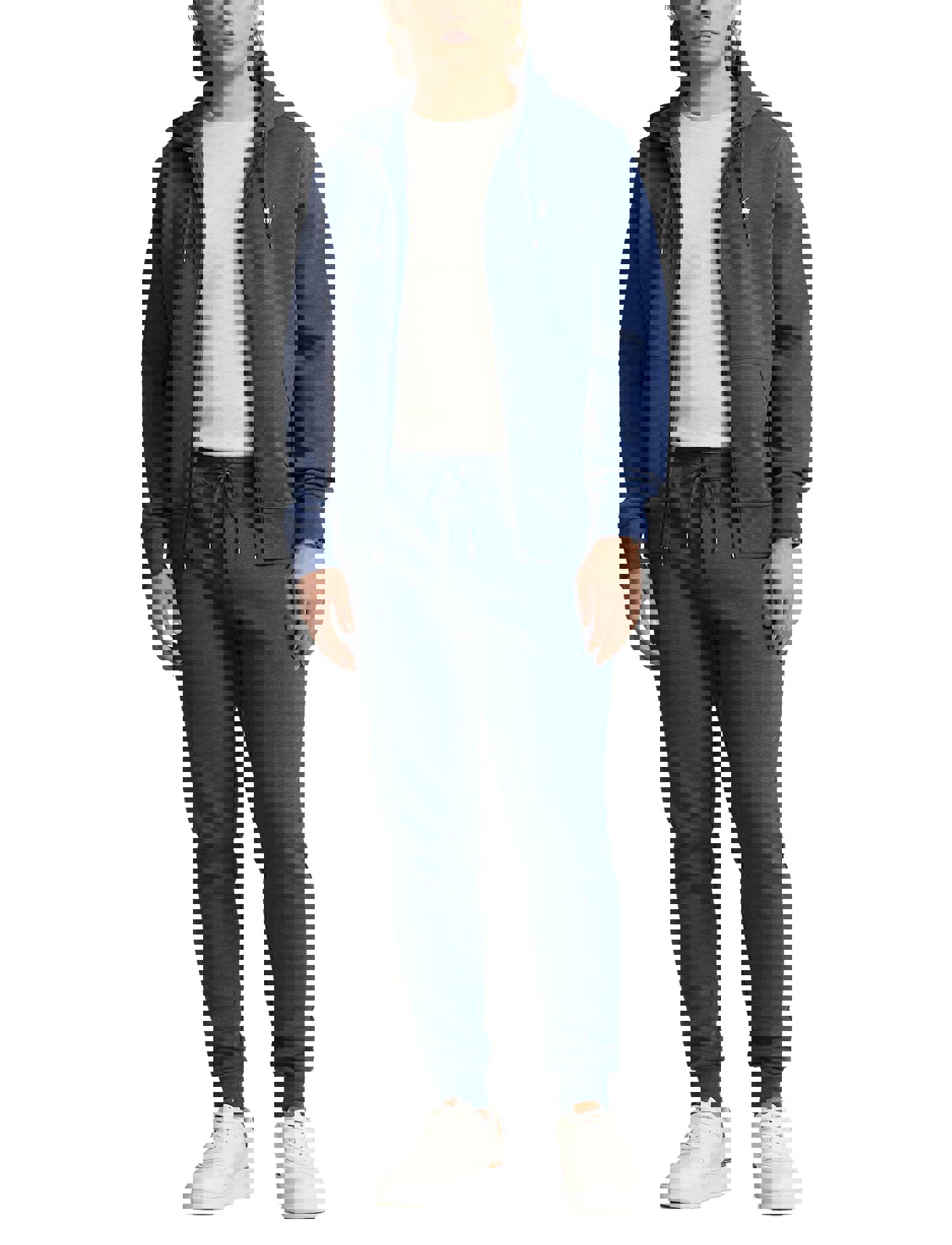 Polo Ralph Lauren Mens Hoodie - Double Knit Full Zip Hoodie