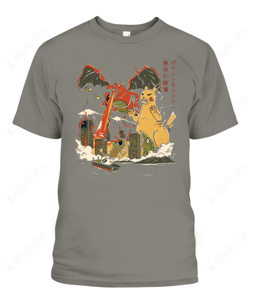PKM Kaiju Out Of Control II Custom Graphic T-Shirt