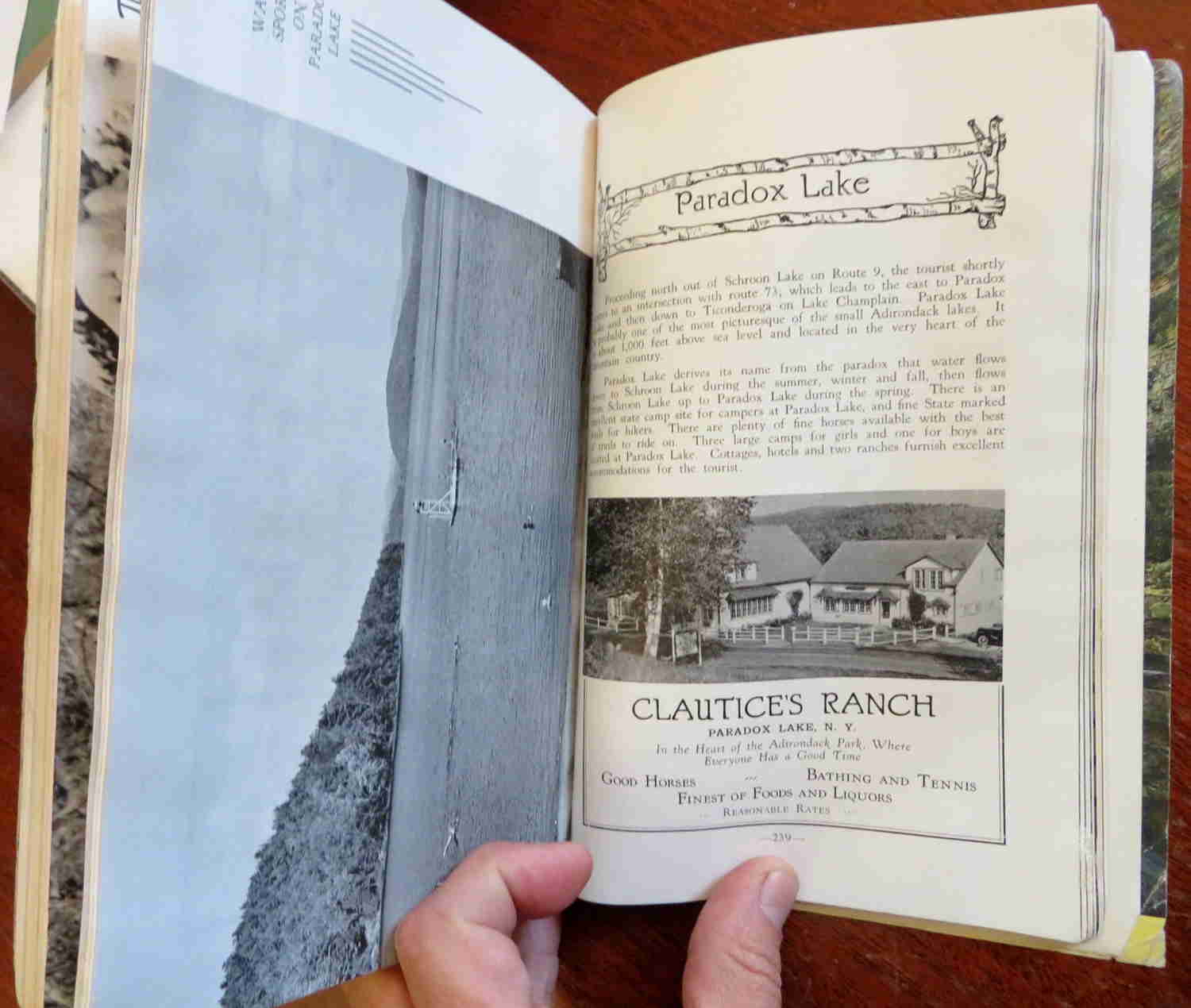 Adirondack Guide New York 1947 Illustrated Travel Guide Local History Book