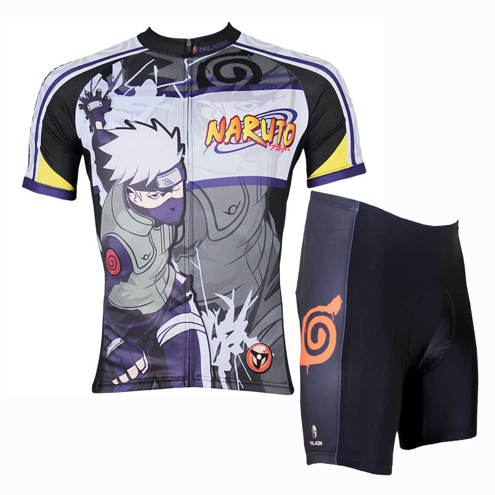 NARUTO Mens Cycling Jersey - Breathable & Quick-Dry for Outdoor Sports