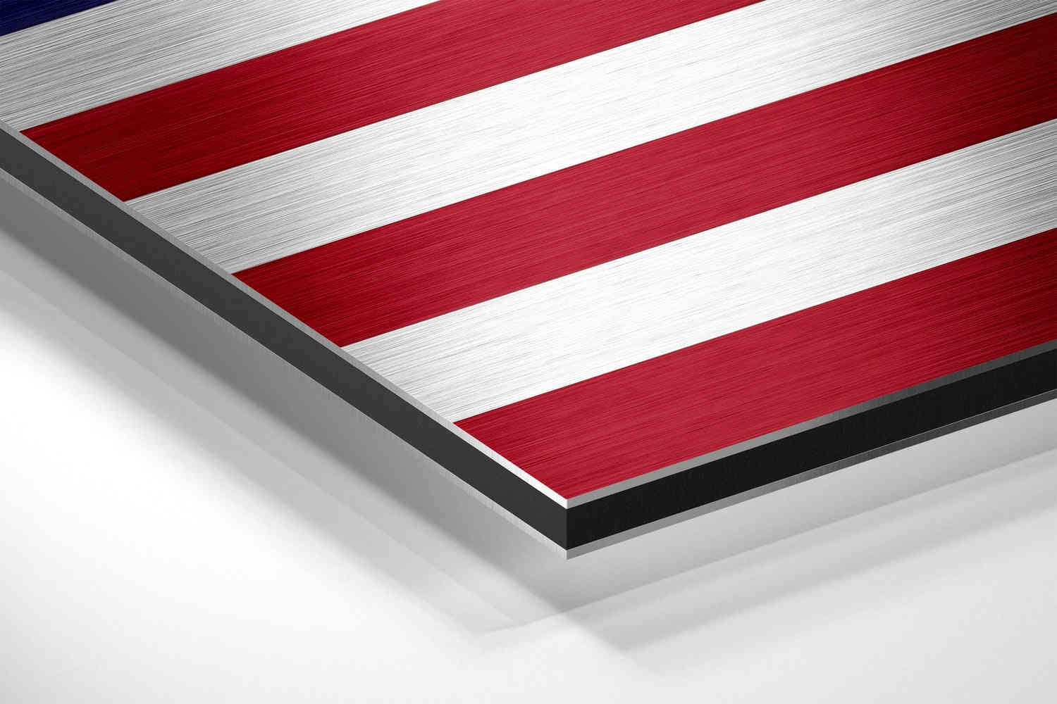American Flag Brushed Aluminium Dibond Wall Art