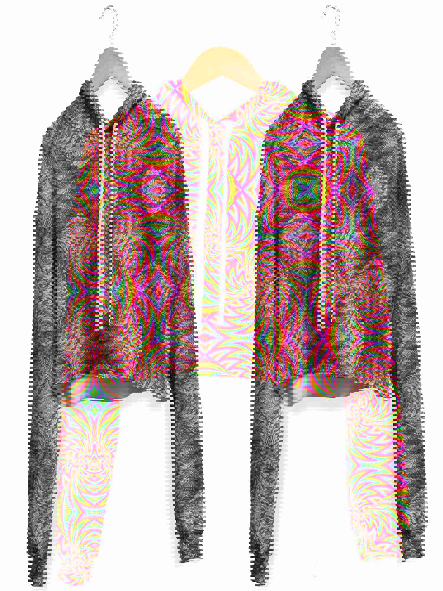 All The Faves Fleece Crop Hoodie