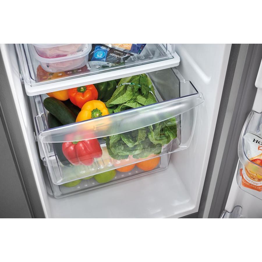 Frigidaire 22-cu ft Side-by-Side Refrigerator with Ice Maker (EasyCare Stainless Steel)