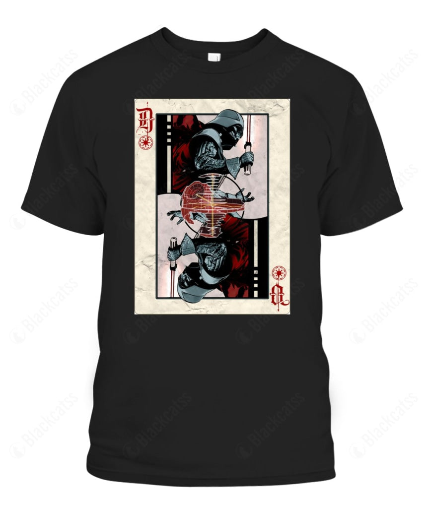Darth Vader Playing Card Custom Graphic Unisex T-Shirt