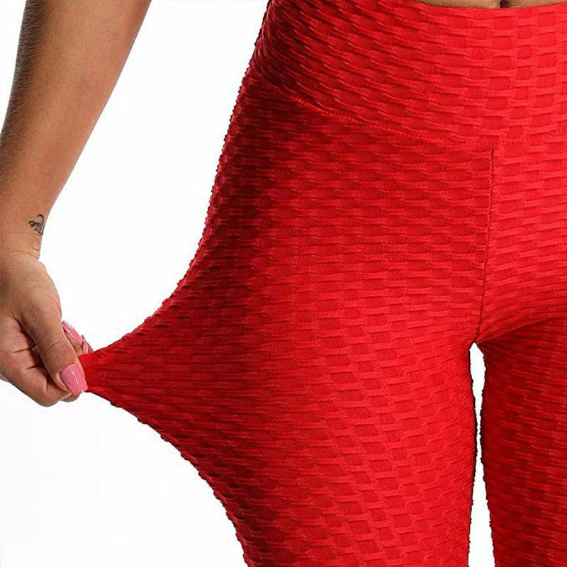 Women's High Waist Yoga Pants - Anti Cellulite Workout Leggings for Fitness & Gym