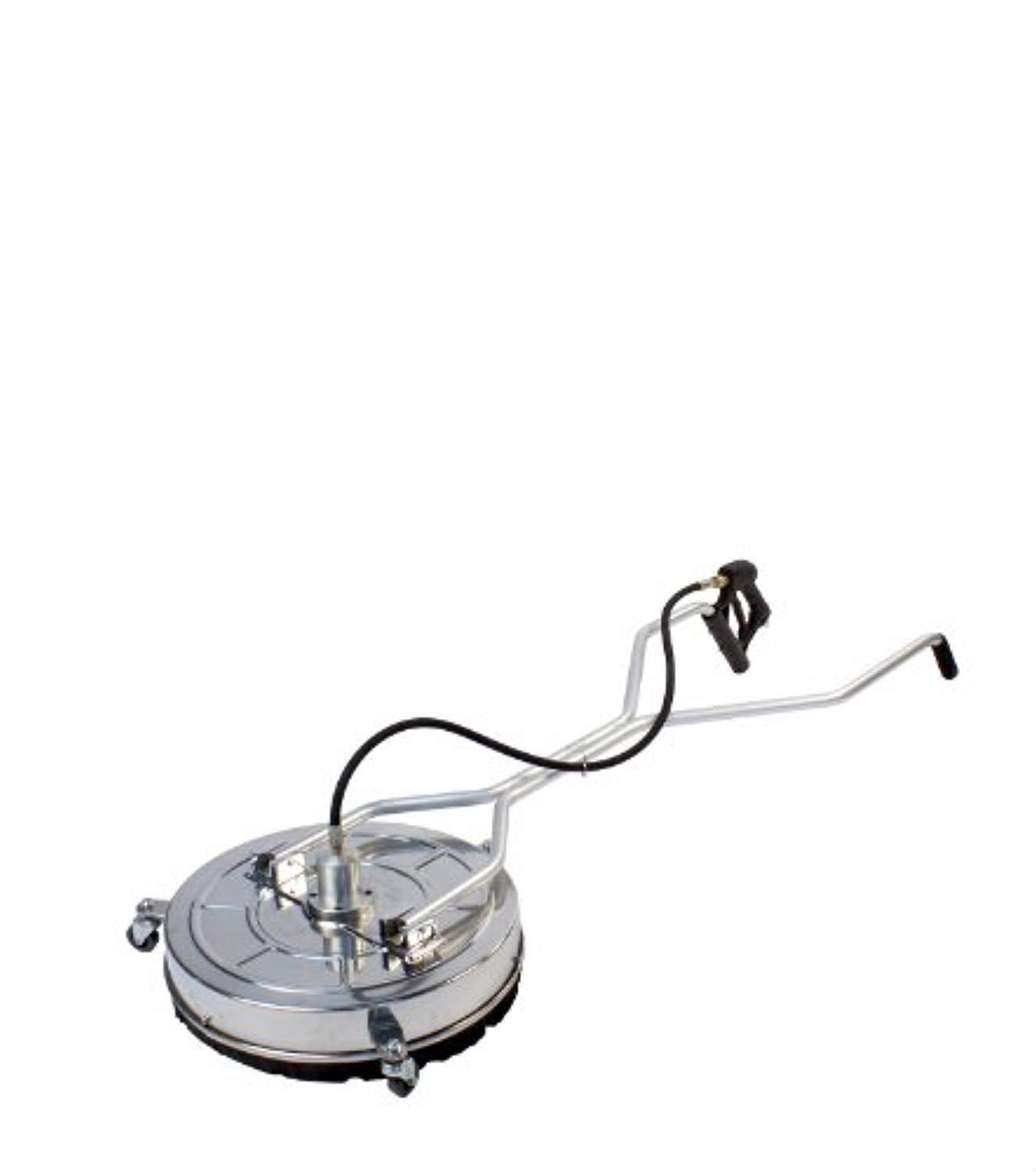 Erie Tools 21 Stainless Steel Flat Concrete Deck Patio Surface Cleaner for Power Pressure Washer