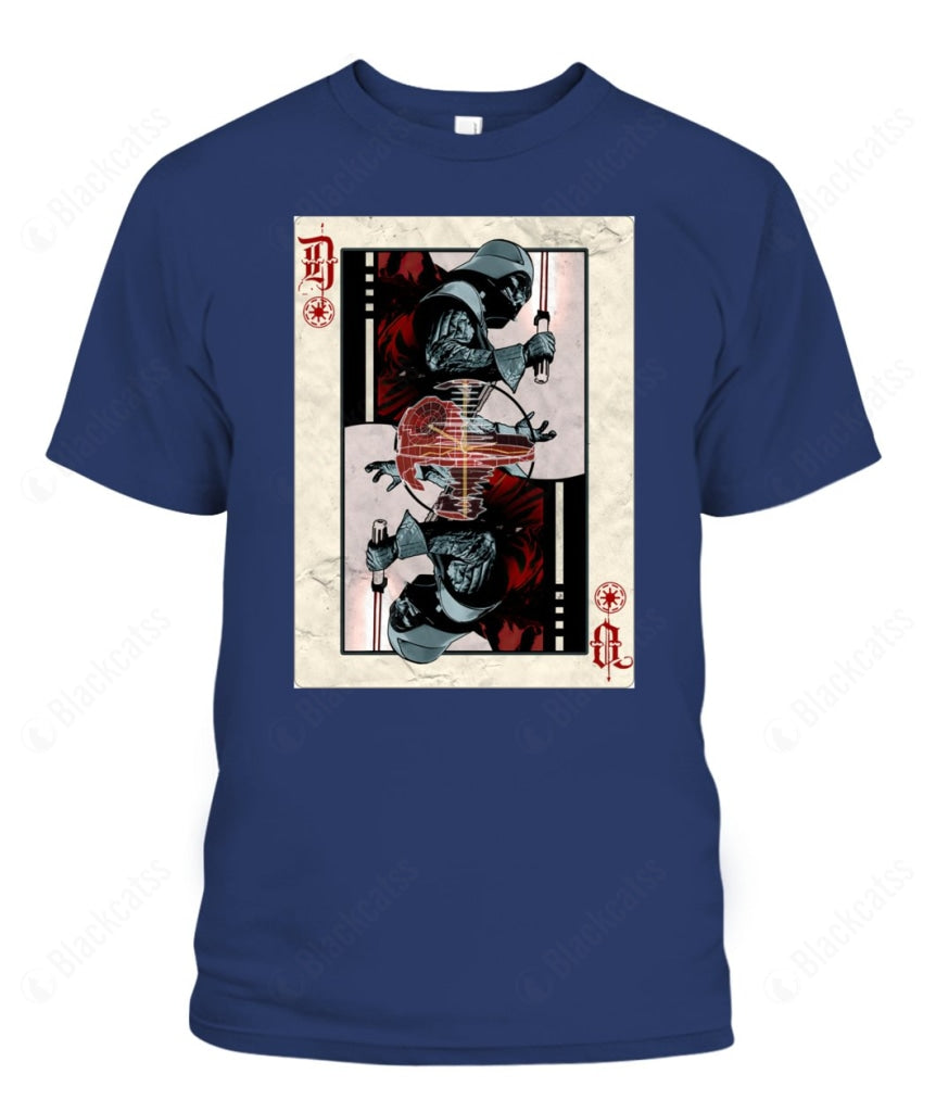 Darth Vader Playing Card Custom Graphic Unisex T-Shirt