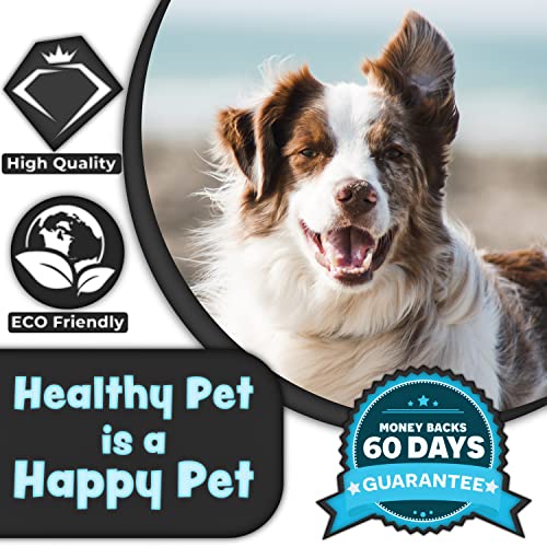 H&H Pets Pin Comb 2.0 - Upgraded Rubber Handle Dog & Cat Grooming Comb with Long & Short Teeth