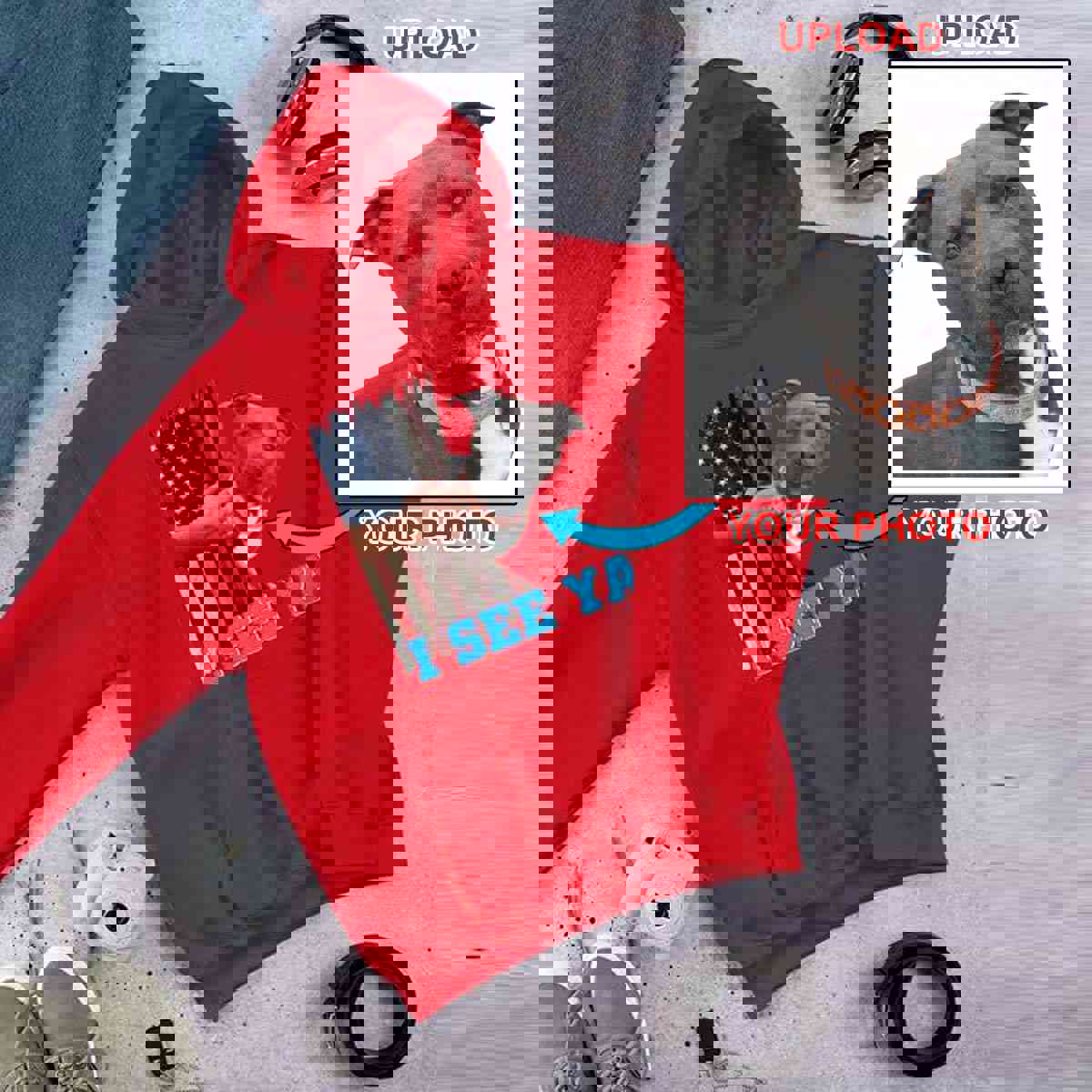 Custom Hoodie with Your Dog's Photo - Personalized Pet Apparel