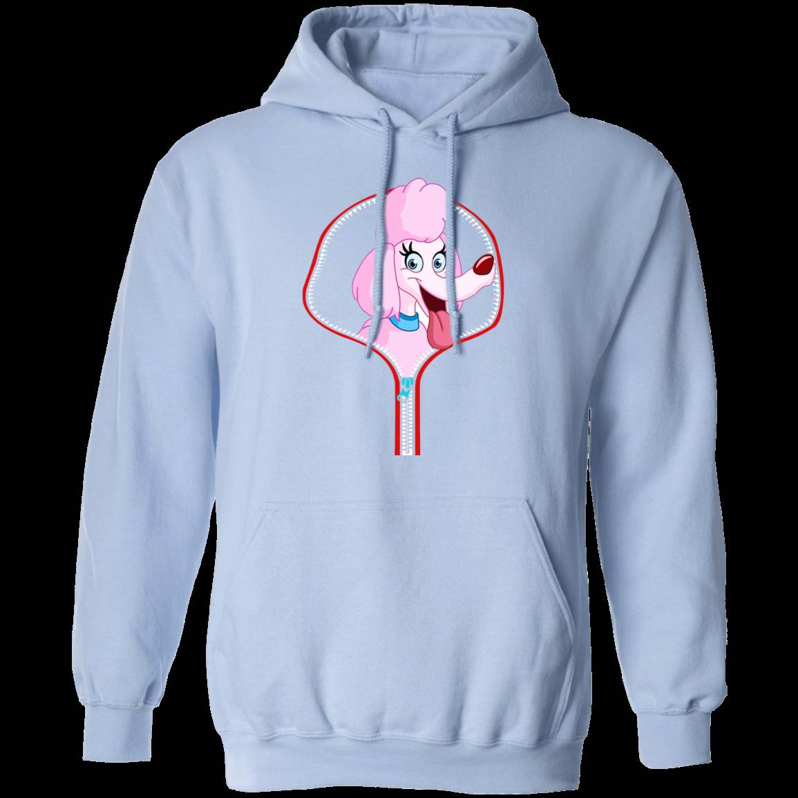 POMERANIAN ZIP-DOWN LADIES Pullover Hoodie - 8 oz Cotton/Poly Blend