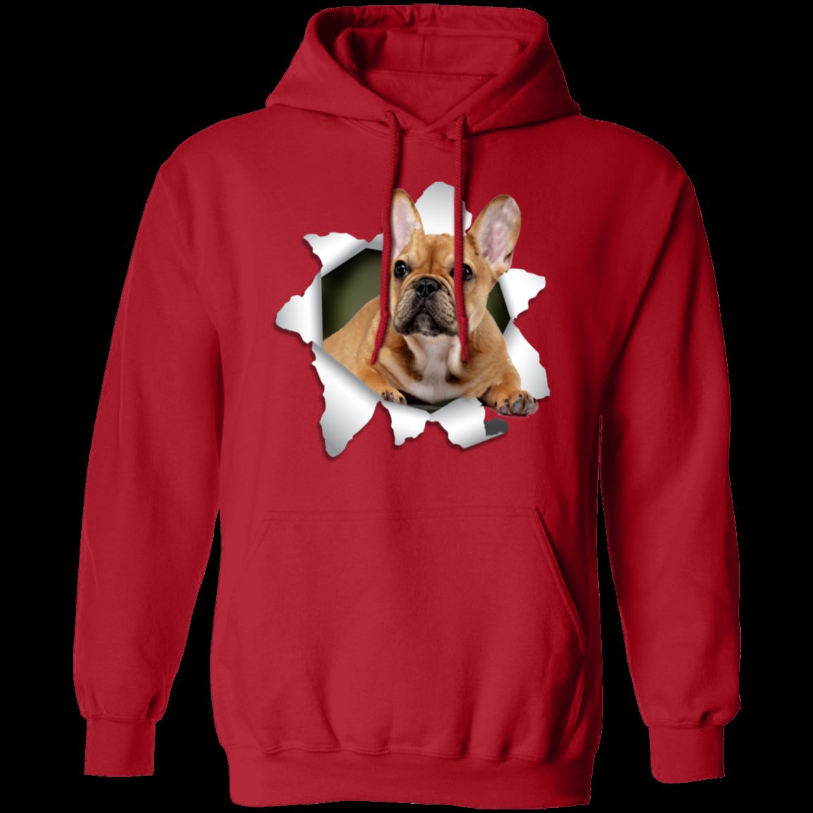 FRENCH BULLDOG 3D Pullover Hoodie 8 oz