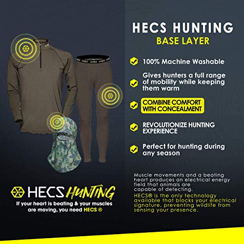 HECS Hunting 3-Piece HECStyle High Performance Base Layer for Outdoor Hunters