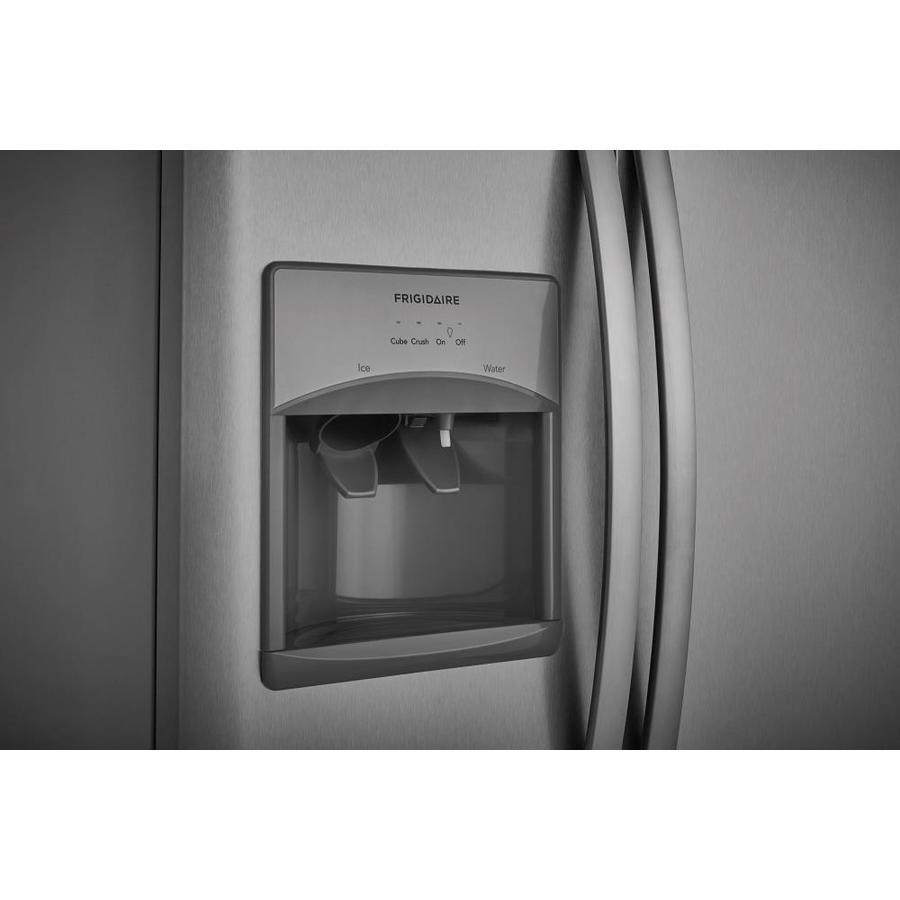 Frigidaire 22-cu ft Side-by-Side Refrigerator with Ice Maker (EasyCare Stainless Steel)