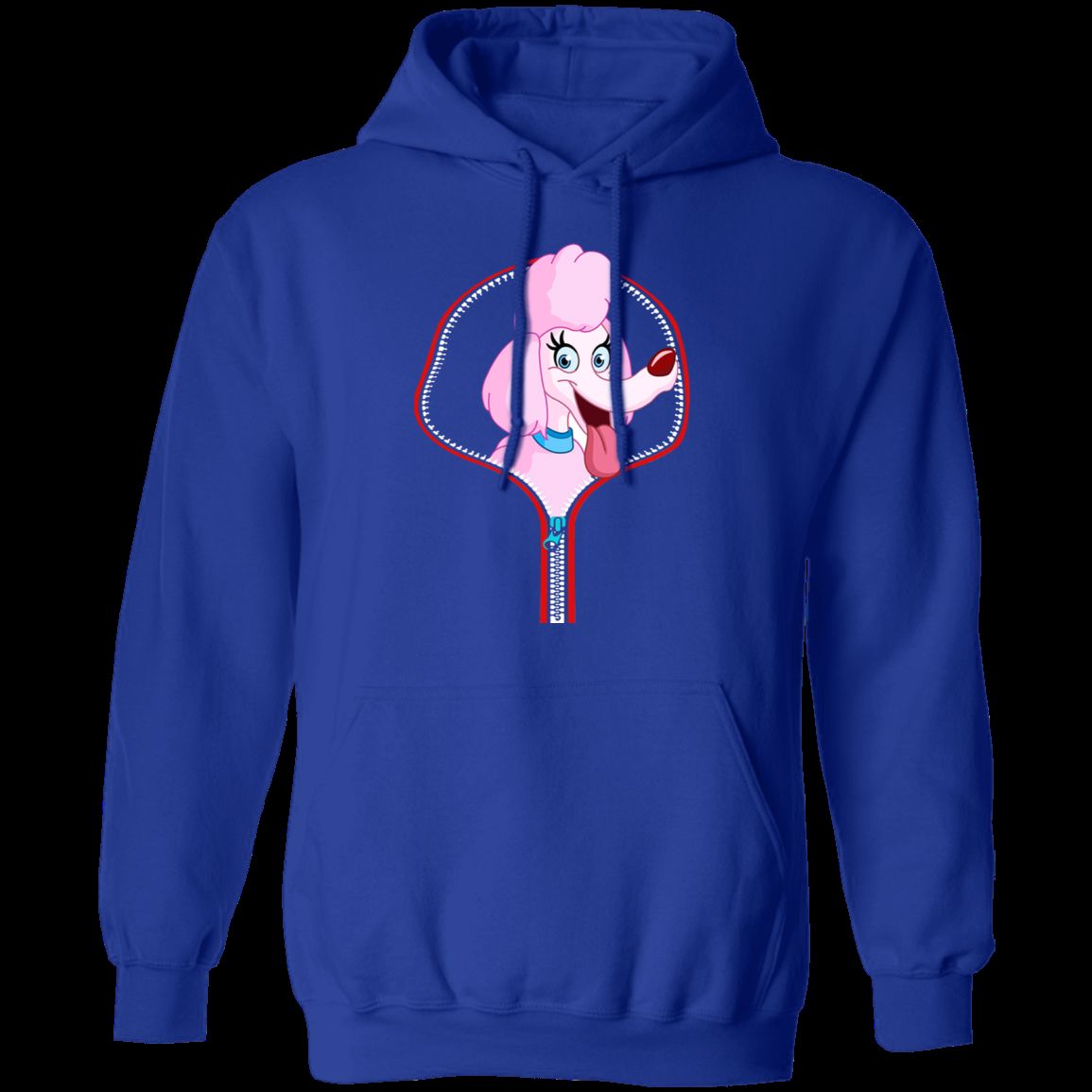 POMERANIAN ZIP-DOWN LADIES Pullover Hoodie - 8 oz Cotton/Poly Blend