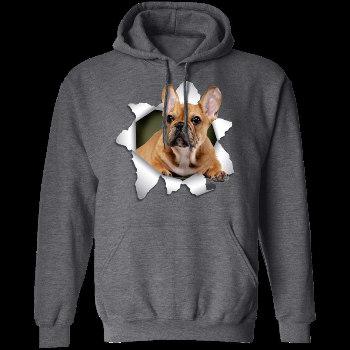 FRENCH BULLDOG 3D Pullover Hoodie 8 oz