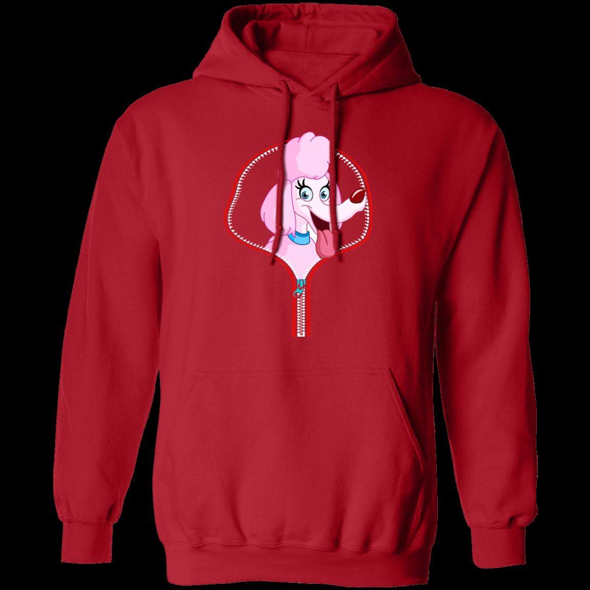 POMERANIAN ZIP-DOWN LADIES Pullover Hoodie - 8 oz Cotton/Poly Blend