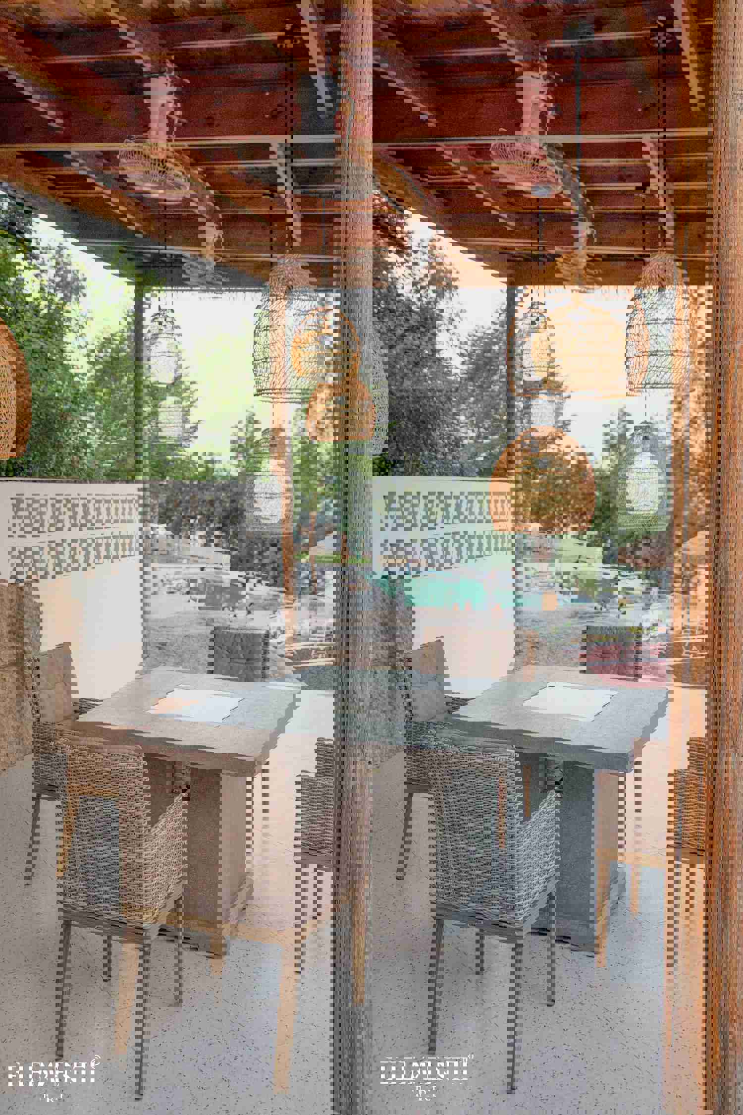 Birmingham 4 Seater Dining Table Natural Limestone Concrete Fire Pit