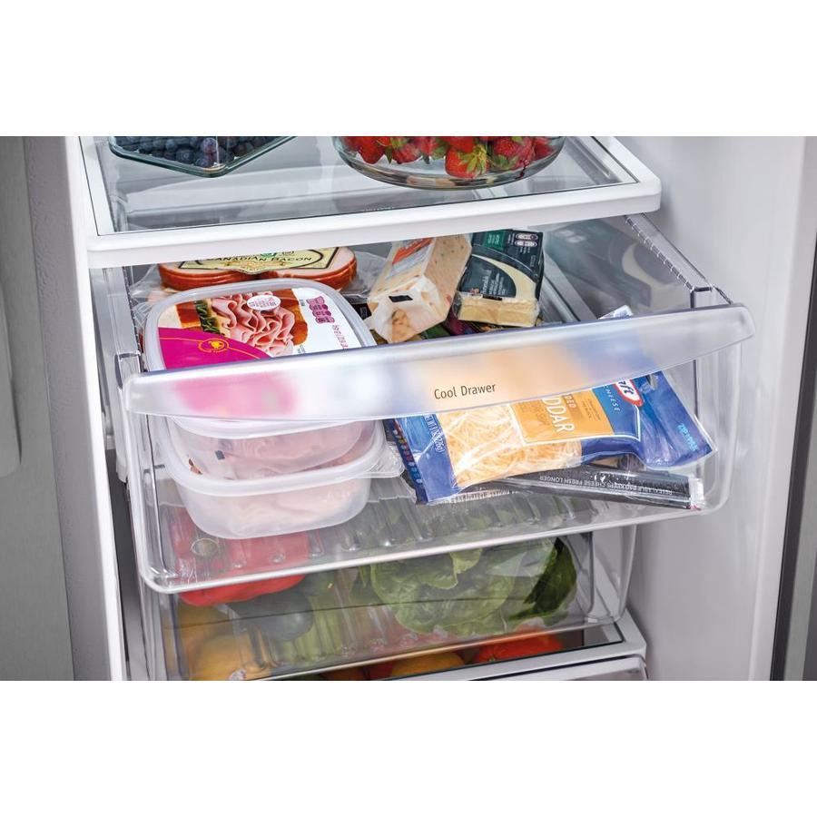 Frigidaire 22-cu ft Side-by-Side Refrigerator with Ice Maker (EasyCare Stainless Steel)