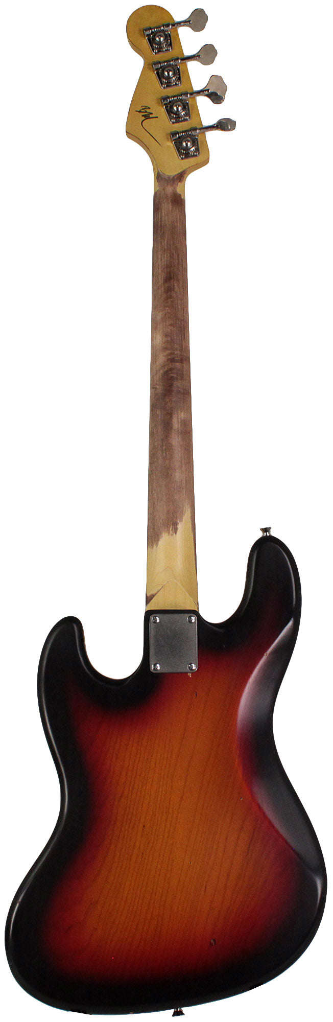 Nash JB-63 Bass Guitar, 3-Tone Sunburst, Tortoise Shell, Light Aging