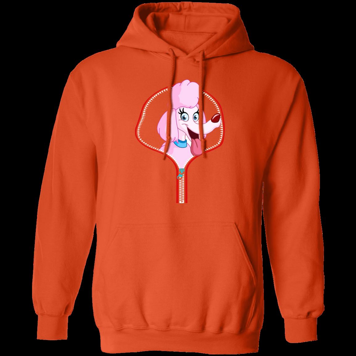 POMERANIAN ZIP-DOWN LADIES Pullover Hoodie - 8 oz Cotton/Poly Blend