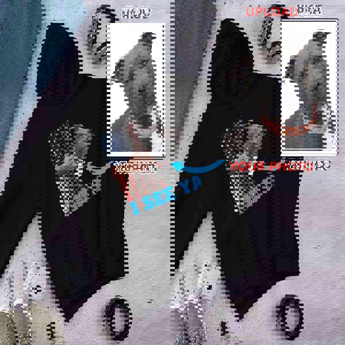 Custom Hoodie with Your Dog's Photo - Personalized Pet Apparel