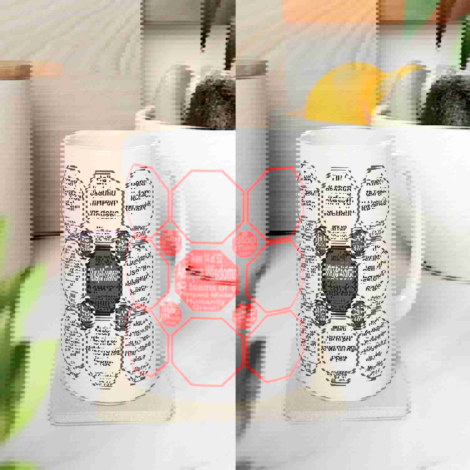 Team 14 of 52 Teams That Make Humanity Great! Drink Wisely in Mug Wisdoms Ceramic 11oz Cup