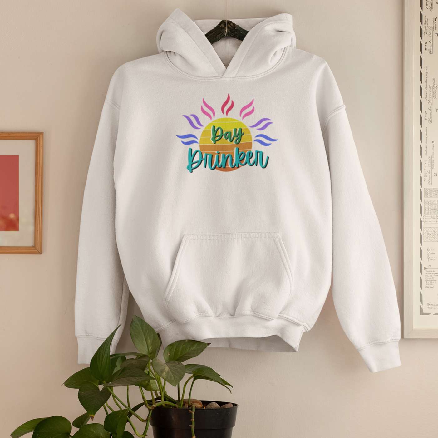 Day Drinker Hoodie - Soft Cotton & Polyester Blend