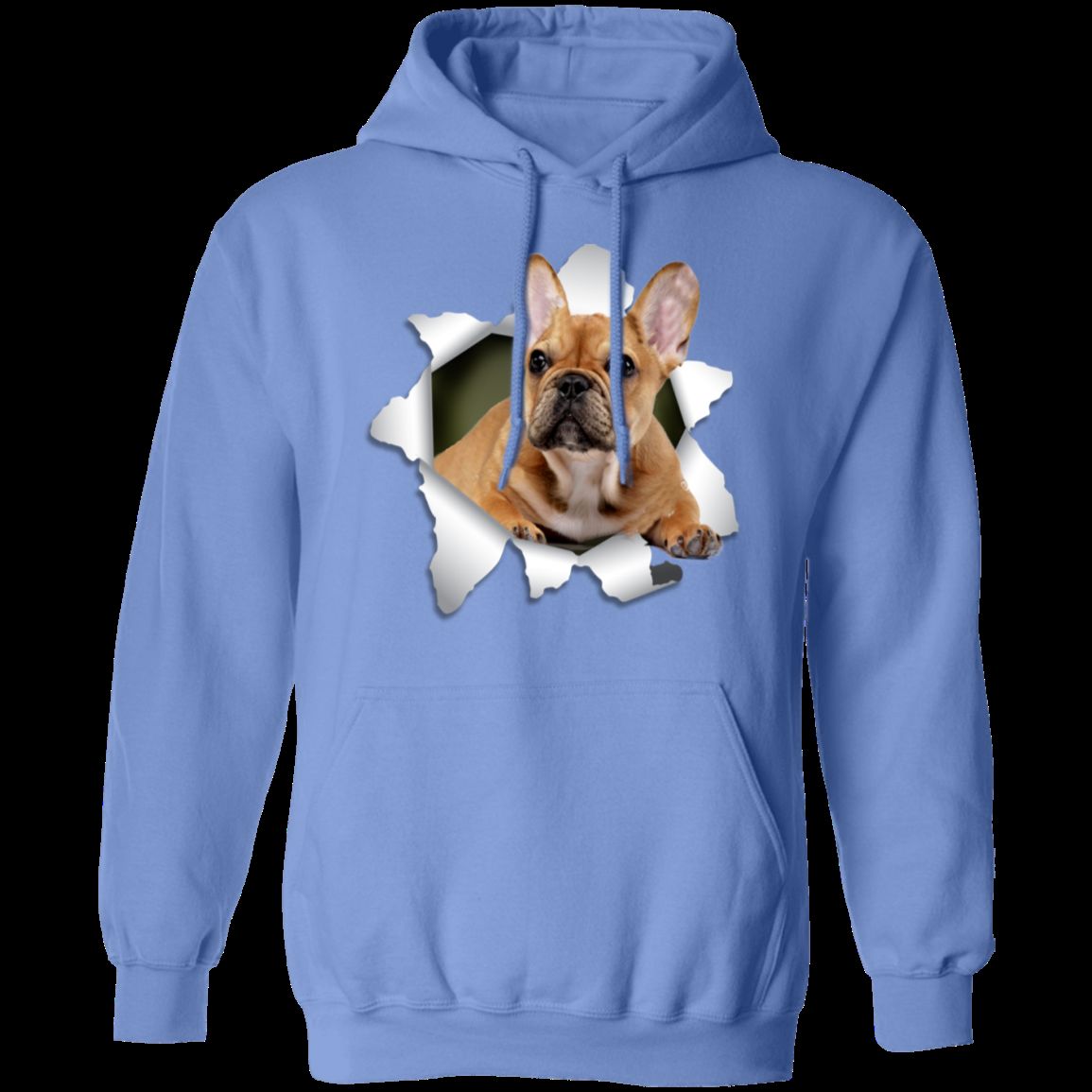 FRENCH BULLDOG 3D Pullover Hoodie 8 oz