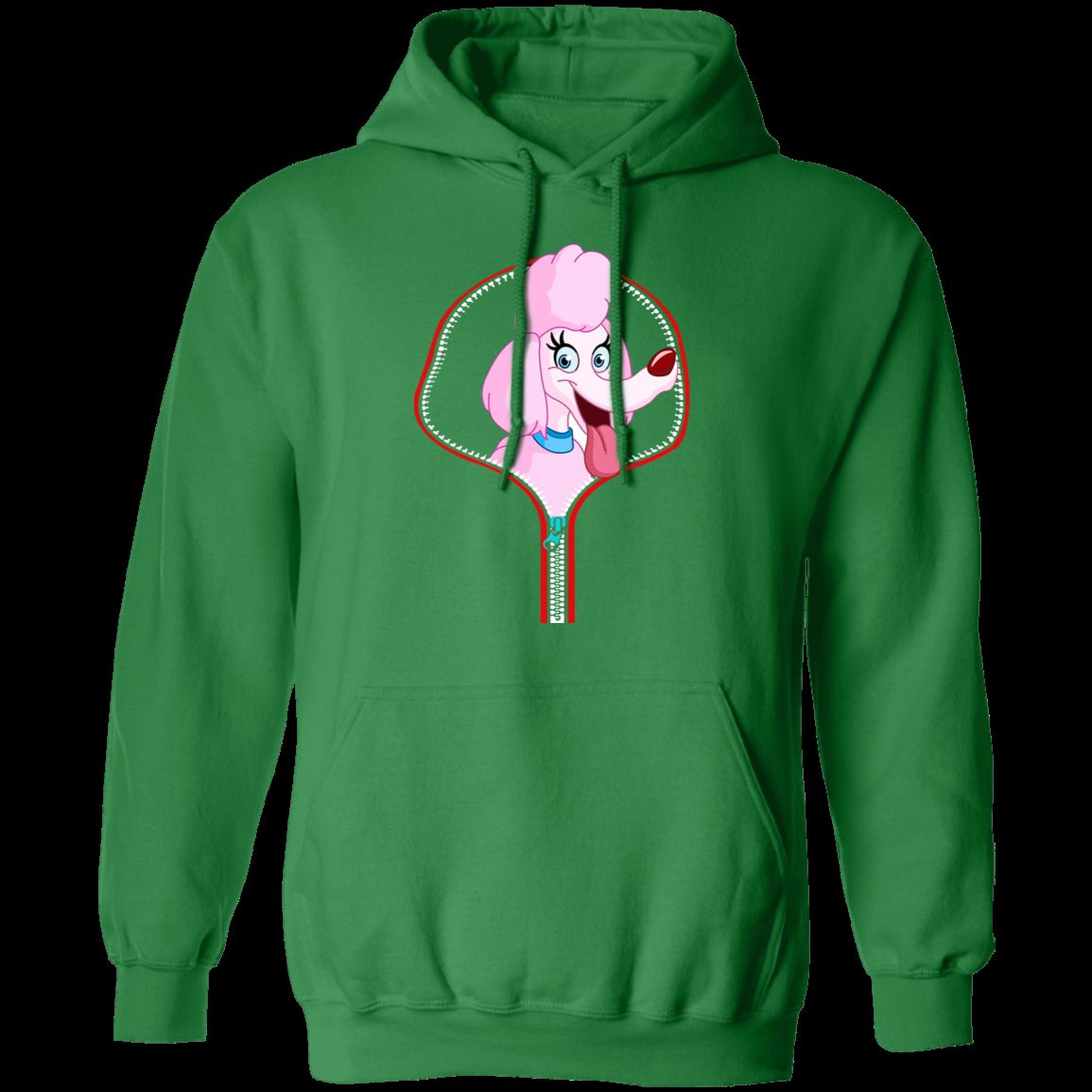 POMERANIAN ZIP-DOWN LADIES Pullover Hoodie - 8 oz Cotton/Poly Blend