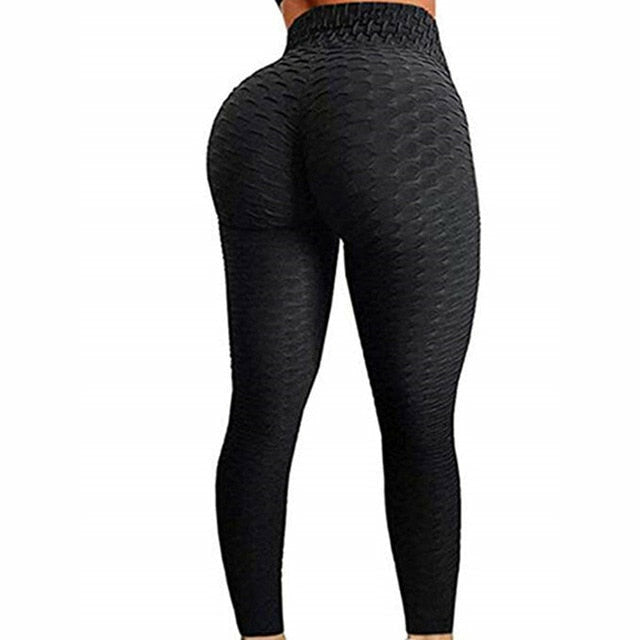 Women's High Waist Yoga Pants - Anti Cellulite Workout Leggings for Fitness & Gym