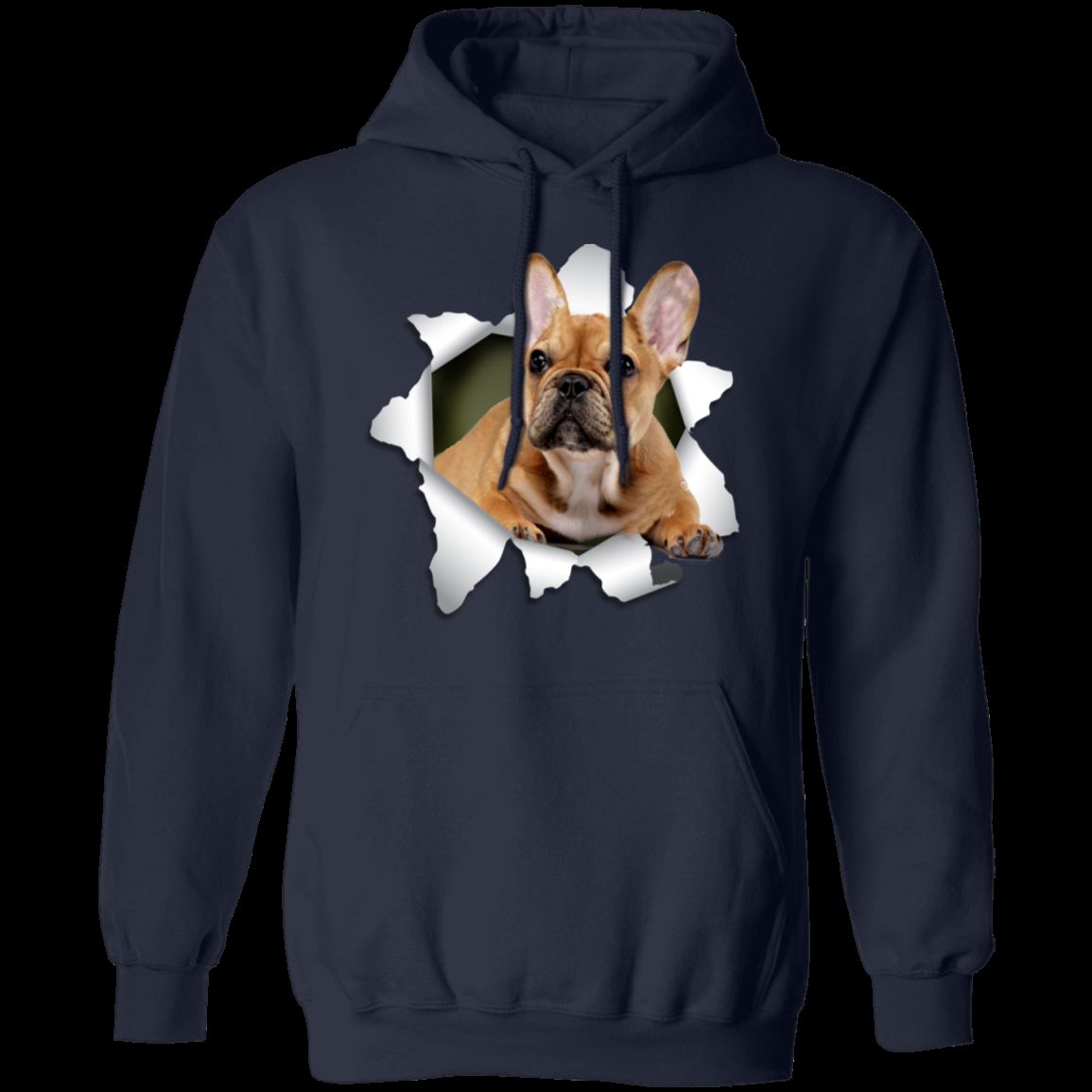 FRENCH BULLDOG 3D Pullover Hoodie 8 oz