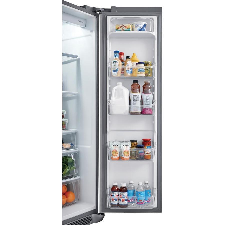 Frigidaire 22-cu ft Side-by-Side Refrigerator with Ice Maker (EasyCare Stainless Steel)