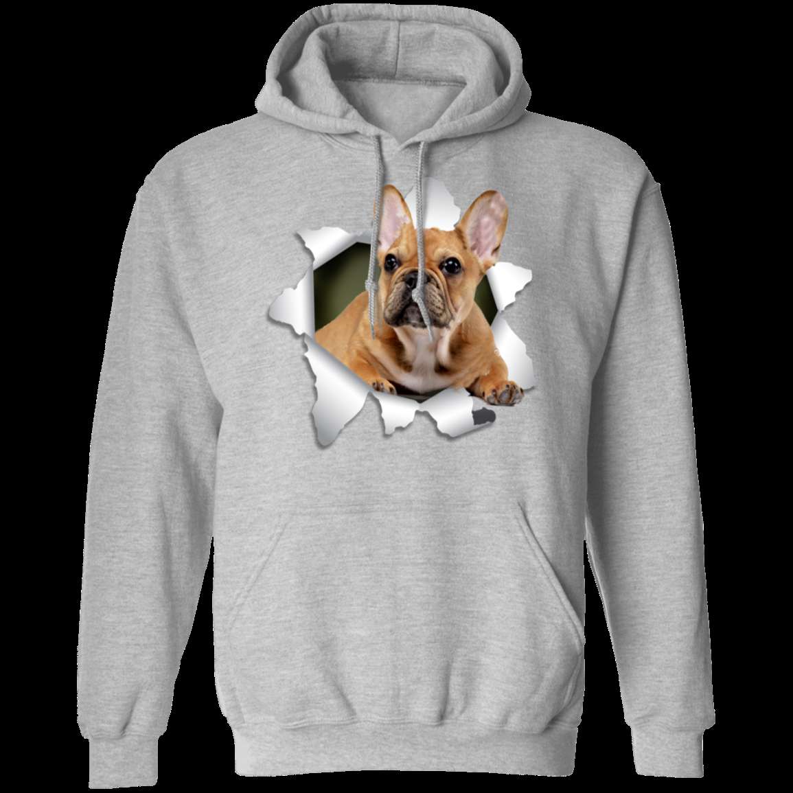 FRENCH BULLDOG 3D Pullover Hoodie 8 oz