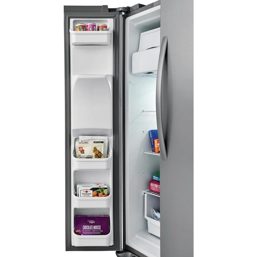 Frigidaire 22-cu ft Side-by-Side Refrigerator with Ice Maker (EasyCare Stainless Steel)