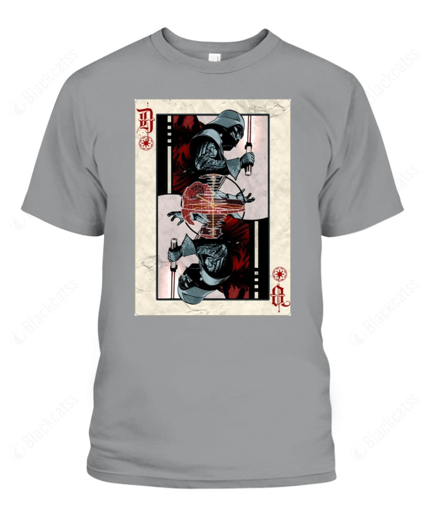 Darth Vader Playing Card Custom Graphic Unisex T-Shirt