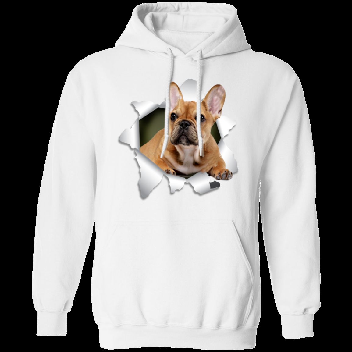FRENCH BULLDOG 3D Pullover Hoodie 8 oz