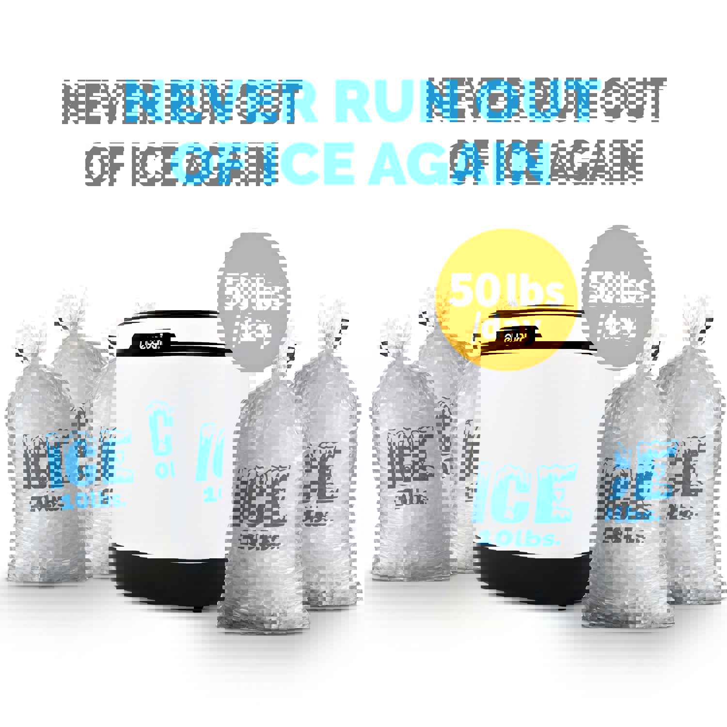 NewAir 50 lb. Portable Countertop Ice Maker