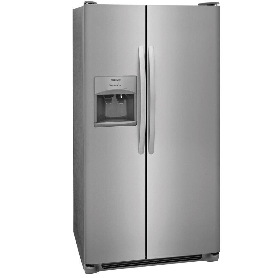 Frigidaire 22-cu ft Side-by-Side Refrigerator with Ice Maker (EasyCare Stainless Steel)