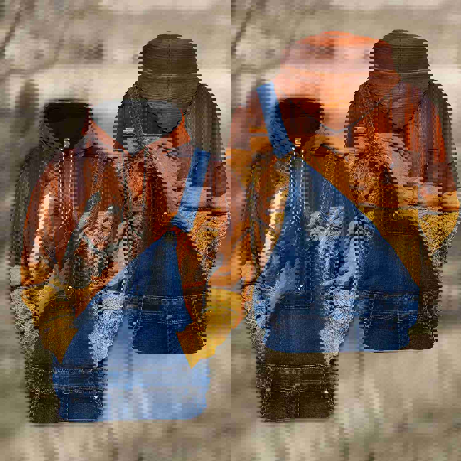 Joy Corners Horse Farm Of Farmer Cattle Personalized 3D All Over Printed Hoodie