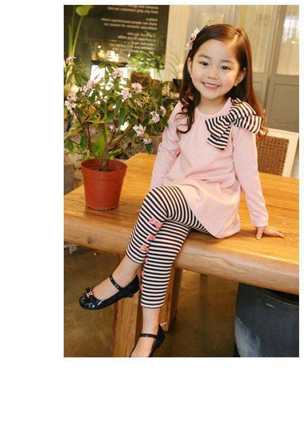 Autumn Girls Clothing Set - Cotton Sportswear for Kids