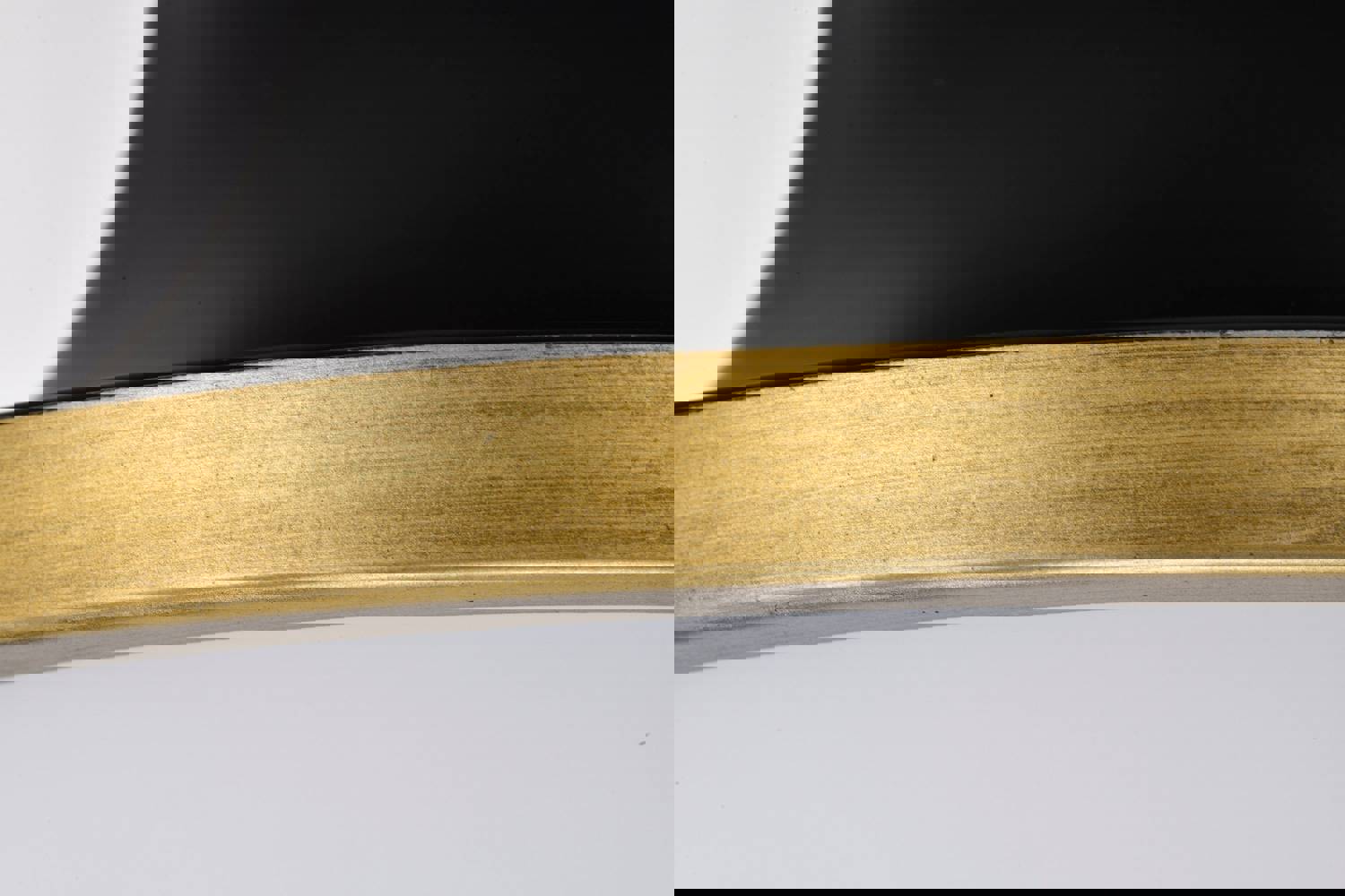 SATCO/NUVO Lafayette 1 Light Flush Mount Fixture 14 Inch Matte Black Finish With Natural Brass Accents And White Opal Glass (60-7905)