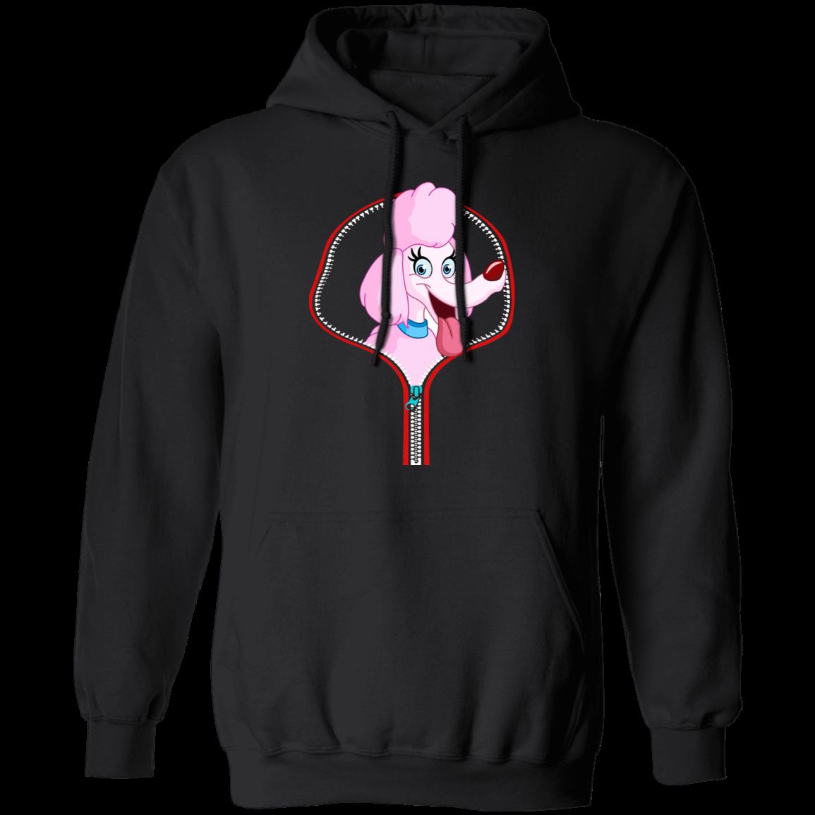 POMERANIAN ZIP-DOWN LADIES Pullover Hoodie - 8 oz Cotton/Poly Blend