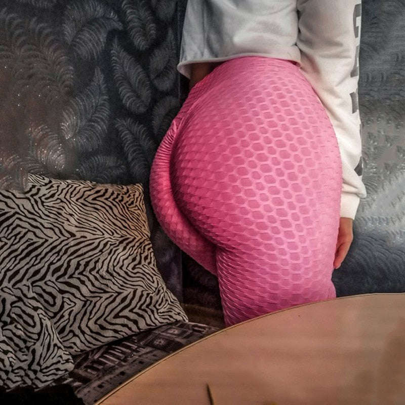 Women's High Waist Yoga Pants - Anti Cellulite Workout Leggings for Fitness & Gym