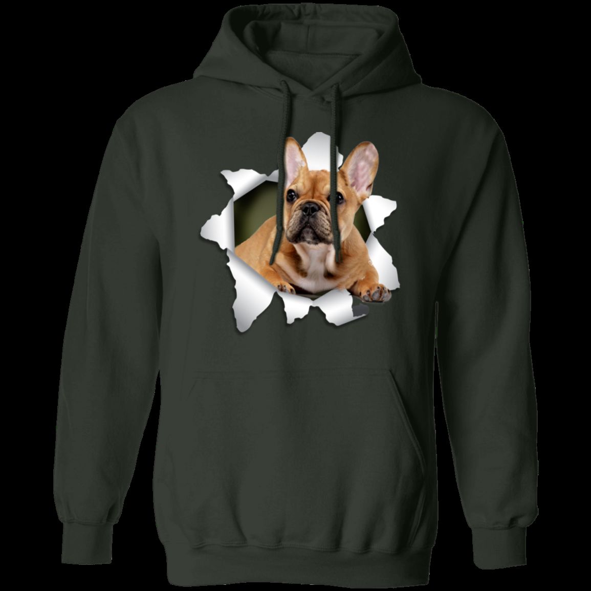 FRENCH BULLDOG 3D Pullover Hoodie 8 oz