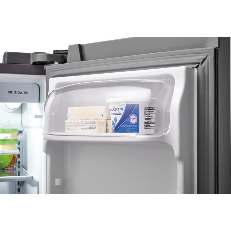 Frigidaire 22-cu ft Side-by-Side Refrigerator with Ice Maker (EasyCare Stainless Steel)