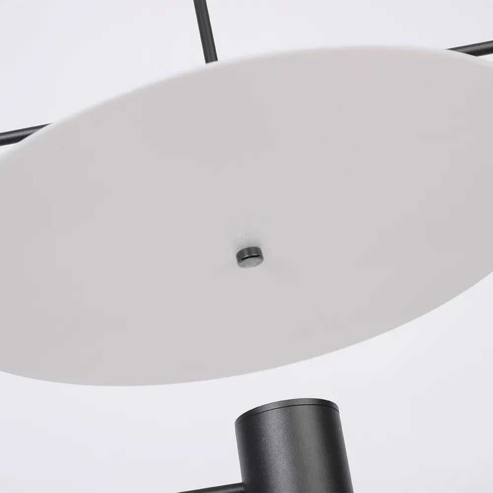 Modern Black Novelty Pendant Light 2-Light Elegant Hanging Light